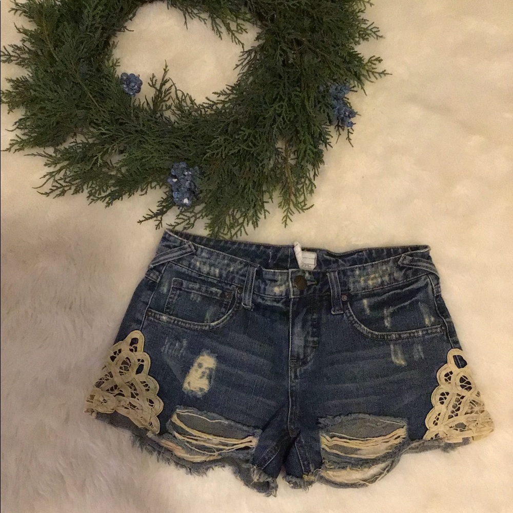 Free People lace shorts